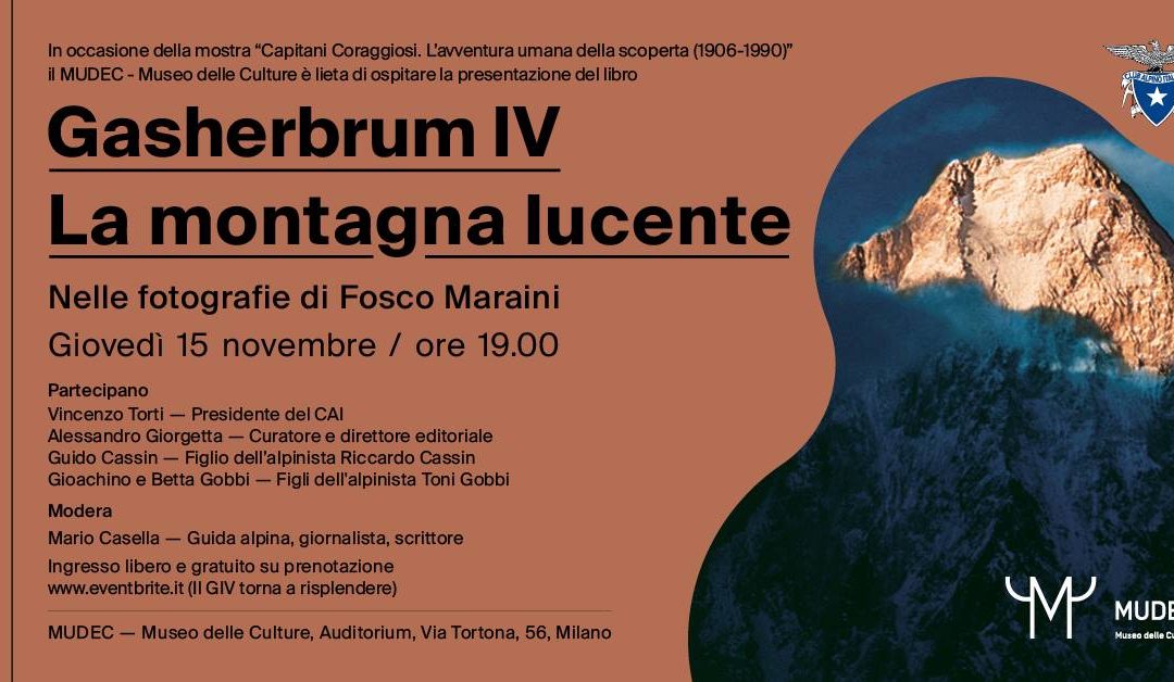 Presentazione del libro “Gasherbrum IV La montagna lucente”